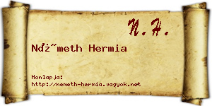 Németh Hermia névjegykártya